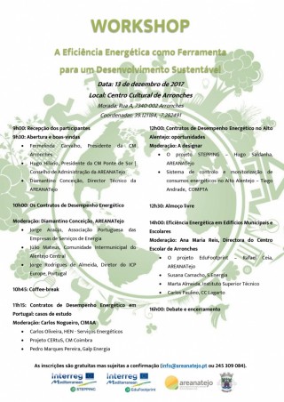 Workshop - A Eficiência Energética como Ferramenta para um Desenvolvimento Sustentável - 13 de Dezembro de 2017 - Arronches